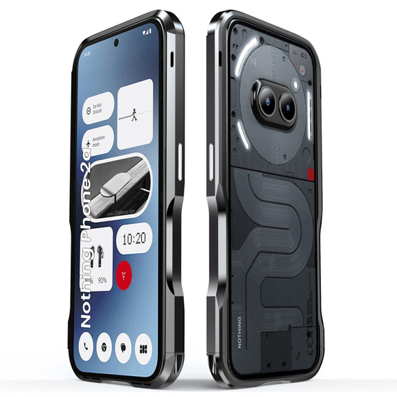 Θήκη LUPHIE για Nothing Phone 2a / 2a Plus, Armor Bumper, μαύρη