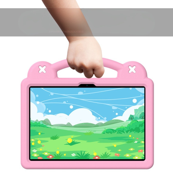Παιδική θήκη για Lenovo Tab TB311FU, Cute Patterns, με βάση, ροζ