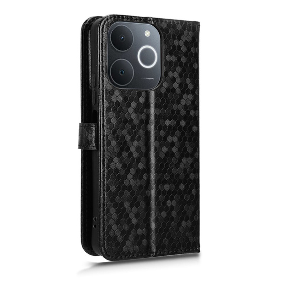 θήκη πτερύγιο για Realme Note 70T 4G, Wallet Rhombus, μαύρη