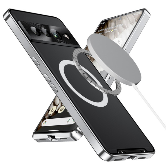 θήκη προστασίας κάμερας για το Google Pixel 8 Pro, CamShield MagSafe, διαφανές / ασημί