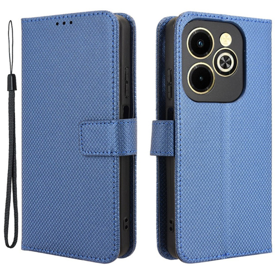 Θήκη με πτερύγιο για Infinix Hot 40i, Wallet Smart Magnet, μπλε