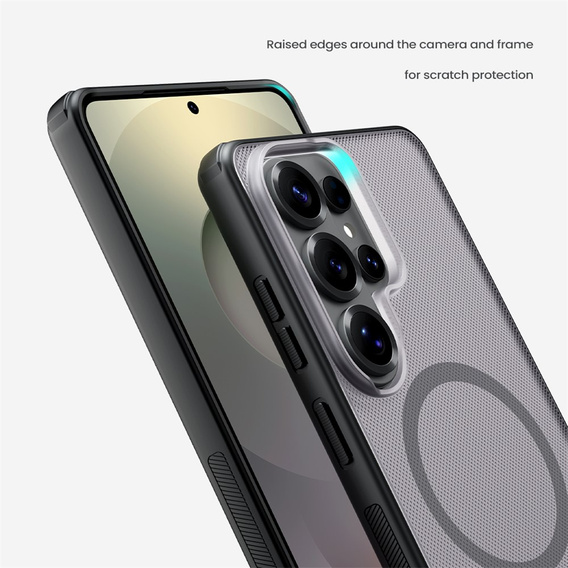 Θήκη Nillkin Frosted Shield Pro MagSafe για Samsung Galaxy S26 Ultra, διαφανής / μαύρη