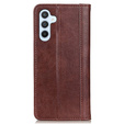Θήκη για Samsung Galaxy A55 5G, Wallet Litchi Leather, καφέ