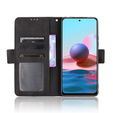 Θήκη με πτερύγιο για Xiaomi Redmi Note 10 Pro, Card Slot, μαύρη