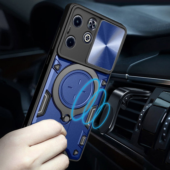 Θωρακισμένη θήκη για Infinix Hot 40i, CamShield Slide, μπλε