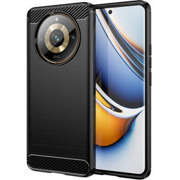 Θήκη για Realme 11 Pro / 11 Pro +, Carbon, μαύρη