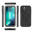 Αδιάβροχη θήκη για iPhone 13 Pro Max, Redpepper, για MagSafe, μαύρη