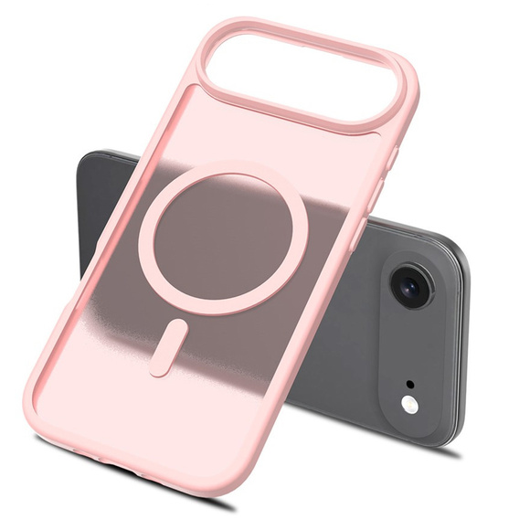 Θήκη Matt για iPhone Air, για MagSafe, ημιδιαφανές ροζ
