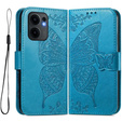 Θήκη με πτερύγιο για Oppo Reno 13F / Oppo Reno 13FS, Butterfly, μπλε