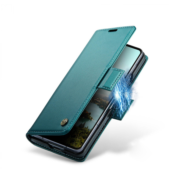 CASEME Litchi θήκη πορτοφόλι flip για Samsung Galaxy Z Fold7 5G