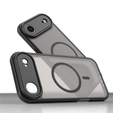 Ματ θήκη για iPhone Air, για MagSafe, με προστασία κάμερας, μαύρο ματ