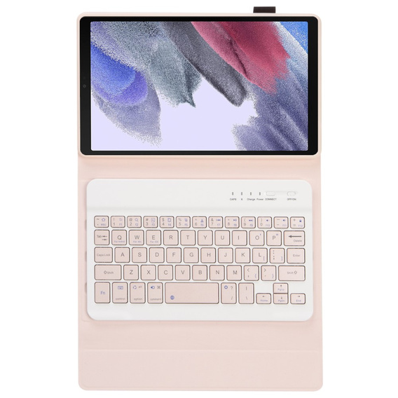 Θήκη + πληκτρολόγιο Samsung Galaxy Tab A7 Lite 8.7 T220 / 225, ροζ rose gold