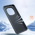 Δερμάτινη θήκη για Honor Magic 6 Pro 5G, leather hybrid, γκρι
