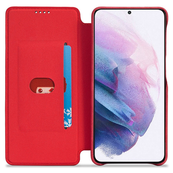 Θήκη με πτερύγιο για Samsung Galaxy S22+ Plus 5G, LC.IMEEKE, κόκκινη