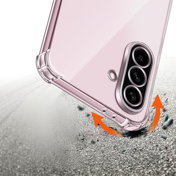 Θήκη για Samsung Galaxy A56, Erbord Dropproof, διαφανής + γυαλί