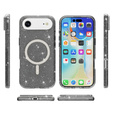 Θήκη για iPhone Air, για MagSafe, glitter, ημιδιαφανές μαύρο