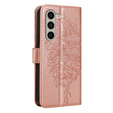 Θήκη με πτερύγιο για Samsung Galaxy Z Fold6 5G, Butterfly, ροζ rose gold