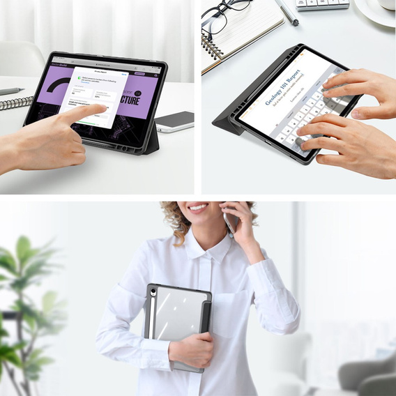 Θήκη για Samsung Galaxy Tab S9 FE / S10 FE, Dux Ducis TOBY, μαύρη
