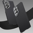 θήκη BENKS Kevlar για Samsung Galaxy S25, για MagSafe, Carbon Fiber, μαύρη