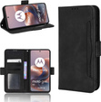 Θήκη με πτερύγιο για Motorola Moto G86 5G, Card Slot, μαύρη