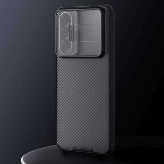 Θήκη NILLKIN Camshield Pro με προστατευτικό κάμερας για Samsung Galaxy A57 5G, διαφανής / μαύρη