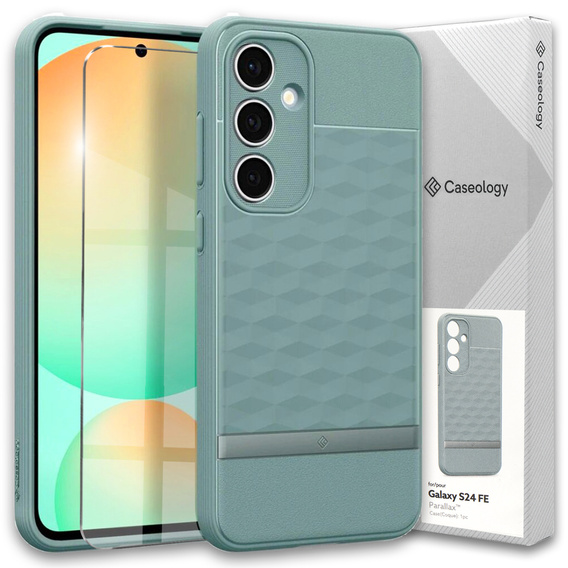 Η θήκη Caseology για Samsung Galaxy S24 FE, Parallax, πράσινη