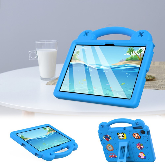 Παιδική θήκη για Lenovo Tab TB311FU, Cute Patterns, με βάση, μπλε
