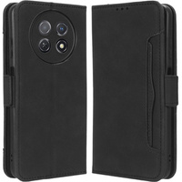 Θήκη με πτερύγιο για Huawei Nova Y91 4G, Card Slot, μαύρη