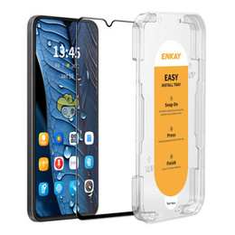 ENKAY Tempered Glass για Oppo A18 4G, μαύρη