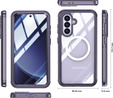Θήκη για Samsung Galaxy A36 / Samsung Galaxy A56, Shockproof, με γυαλί, για MagSafe, μωβ
