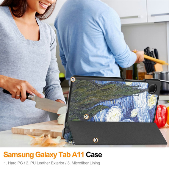 Θήκη Smartcase με εκτύπωση για Samsung Galaxy Tab A11/A9