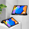 Θήκη για Lenovo Idea Tab 11" 2025 TB336FU TB336ZU, με διαφανές πίσω μέρος και υποδοχή γραφίδας, μαύρο