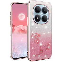 Θήκη με γκλίτερ Glitter Flower για Xiaomi Redmi Note 15 Pro 5G