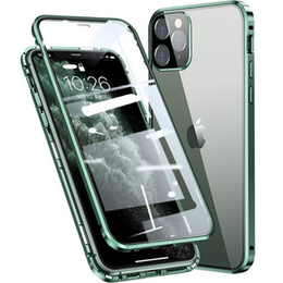 θήκη για το iPhone 11 Pro, Magnetic Dual Glass, πράσινη