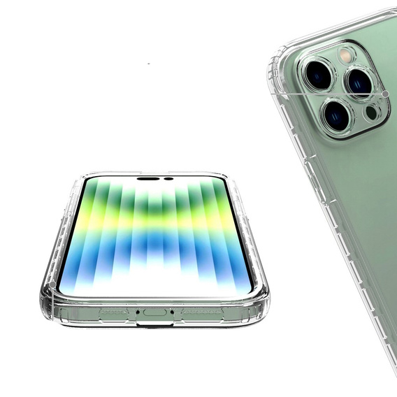Θήκη για iPhone 14 Pro, Shockproof, με μεμβράνη, διαφανής