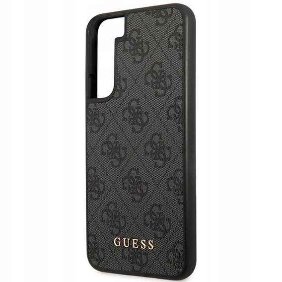 GUESS Θήκη για Samsung Galaxy S23, 4G Metal Gold Logo, γκρι
