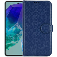 θήκη πτερύγιο για Samsung Galaxy M55 5G, Wallet Rhombus, μαύρη