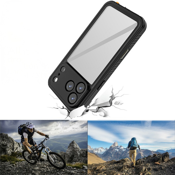 Θήκη για iPhone 17 Pro, αδιάβροχη IP68 Redpepper, μαύρο