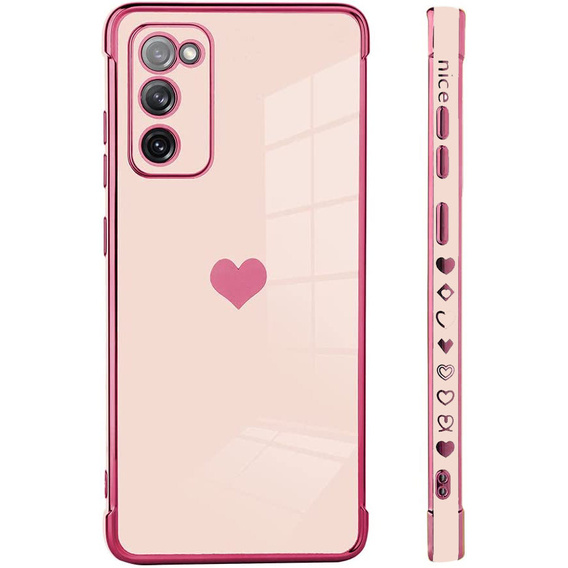 Θήκη για Samsung Galaxy S20 FE, Electro heart, ροζ rose gold