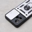 Θήκη για Motorola Moto G84 5G, CamShield Slide, ασημένιο