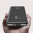 Θήκη για Samsung Galaxy Z Fold3 5G, Clear View, μαύρη