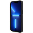 Karl Lagerfeld Θήκη για iPhone 14 Plus, Saffiano Choupette Head Patch, ασημένια