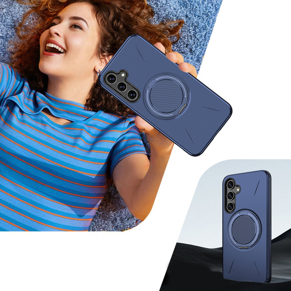 Θήκη με βάση για MagSafe για Samsung Galaxy A57 5G, μπλε