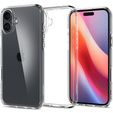 θήκη Spigen για iPhone 16 Plus, Ultra Hybrid, διαφανής + μετριασμένο γυαλί 9H