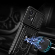 Θωρακισμένη θήκη για Motorola Edge 30 Neo 5G, Camera Slide Card Slot, μαύρη