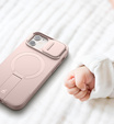 Θήκη για iPhone 12 / 12 Pro, Suritch Shockproof, για MagSafe, ροζ