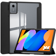 Θήκη για Lenovo Idea Tab 11" 2025 TB336FU TB336ZU, με διαφανές πίσω μέρος και υποδοχή γραφίδας, μαύρο