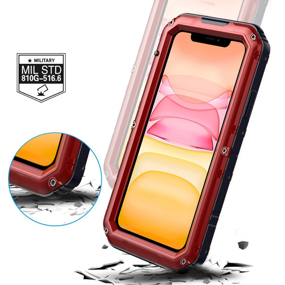 Θωρακισμένη θήκη για iPhone 11, R-JUST, κόκκινη