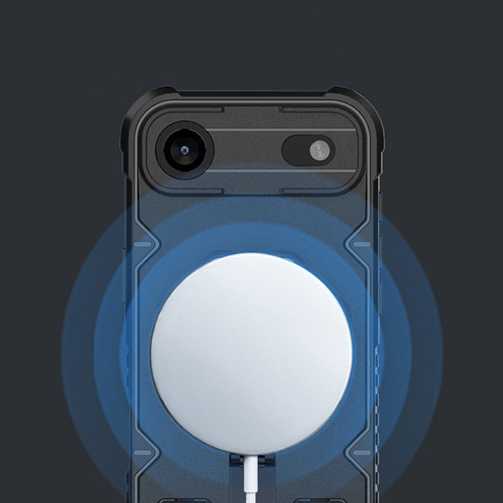 Θήκη για iPhone Air, για MagSafe, θωρακισμένη με βάση, μαύρο