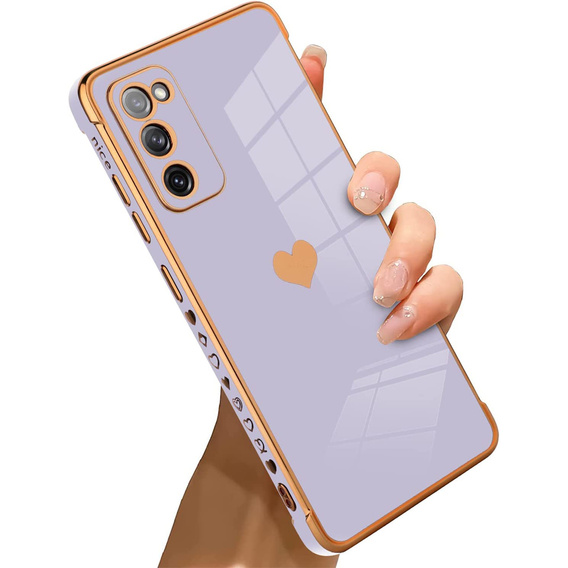 Θήκη για Samsung Galaxy S20 FE, Electro heart, μωβ